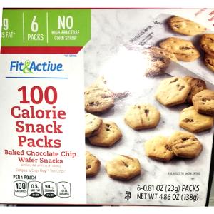 1 pouch (23 g) 100 Calorie Snack Pack Baked Chocolate Chip Wafer Snacks