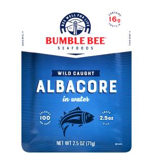 1 pouch (2.5 oz) Premium Wild-Caught Albacore White Tuna in Water