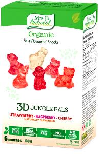 1 pouch (26 g) 3-D Jungle Pals Fruit Snacks