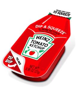 1 pouch (27 g) Tomato Ketchup Dip & Squeeze