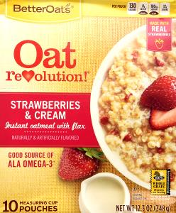 1 pouch (35 g) Oat Revolution - Strawberries & Cream Oatmeal