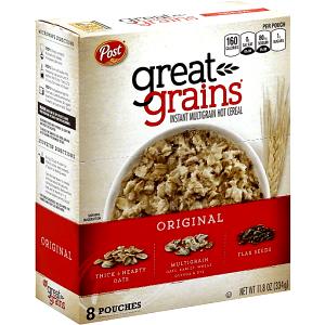 1 pouch (42 g) Great Grains Hot Cereal