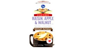 1 pouch (42 g) High Fiber Raisin Apple & Walnut Instant Oatmeal