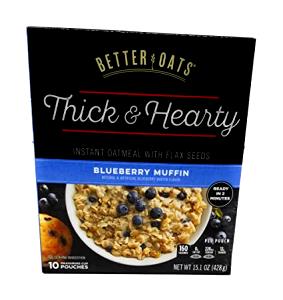 1 pouch (43 g) Muffins Old Fashioned Instant Oatmeal - Blueberry