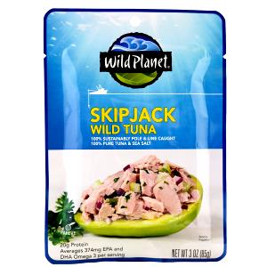 1 pouch (85 g) Wild Skipjack Tuna