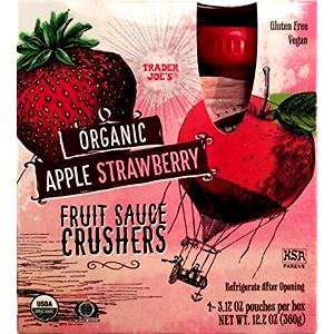 1 pouch (90 g) Apple Strawberry Fruit Sauce Crushers