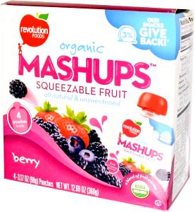 1 pouch (90 g) Blended Fruit & Skim Milk - Peach