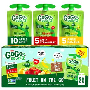 1 pouch (90 g) GoGo SqueeZ Applesauce - AppleBanana