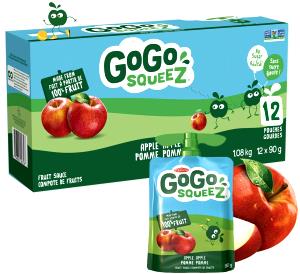 1 pouch (90 g) Unsweetened Applesauce