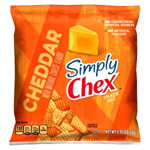 1 pouch Chex Mix 100 Calorie Snack Cheddar