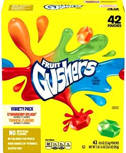 1 Pouch Fruit Gushers, All Flavors