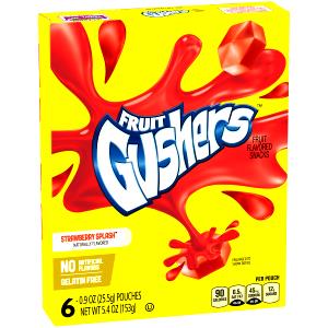 1 Pouch Fruit Gushers, Strawberry Splash