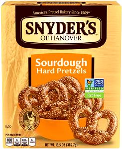 1 pretzel (21 g) Sourdough Hard Pretzels