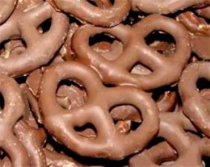 1 Pretzel Hard Chocolate Coated Pretzels