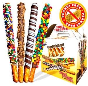 1 pretzel rod (28 g) Toffee Crunch Milk Chocolate-Dipped Pretzel Rods