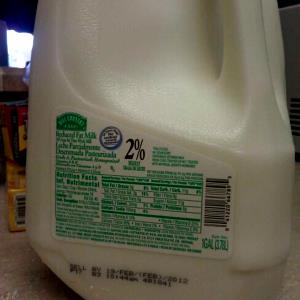 1 Quart Milk, Cow