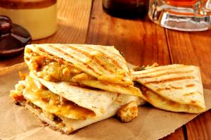 1 Quesadilla Quesadilla with Poultry and Cheese