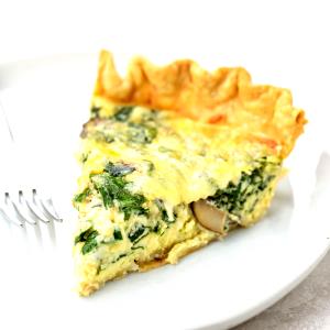 1 Quiche (9" Dia) Meatless Spinach Quiche