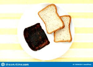 1 Regular Slice Toasted Black Bread