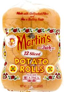 1 roll (35 g) Split Top Potato Rolls