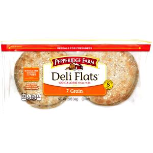 1 roll (43 g) Deli Flats 100 Calorie Thin Rolls - Soft Honey Wheat