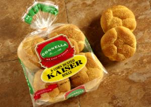 1 roll (85 g) Corn Dusted Kaiser Rolls