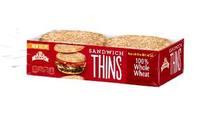 1 Roll Sandwich Thins, Whole Grain White