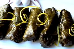 1 Roll Stuffed Grape Leaves with Lamb and Rice