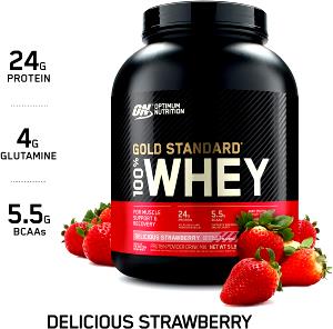 1 rounded scoop (31 g) Gold Standard 100% Whey - Delicious Strawberry