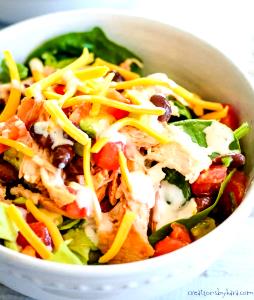 1 salad (298 g) BBQ Style Salad with Chicken