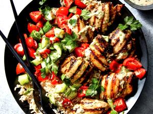 1 salad (4 oz) Herb Marinated Chicken