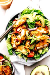 1 salad (408 g) Asian Chicken Salad with Crispy Chicken Strips