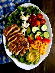 1 Salad Cajun Chicken Breast Salad