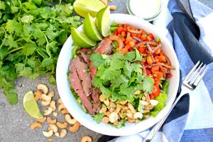 1 Salad Curry Steak Salad