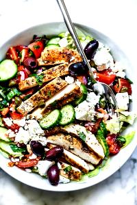 1 salad Greek Salad with Chicken (No Dressing)