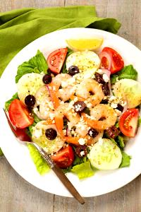 1 salad Greek Salad with Shrimp