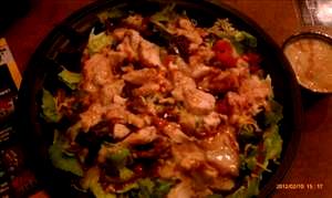 1 salad Honey BBQ Chicken Salad without Dressing