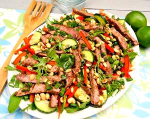 1 Salad Teriyaki Steak Salad