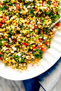 1 salad with entree Corn & Edamame Salad