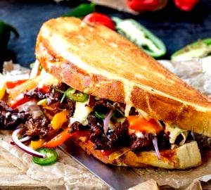 1 sandwich (108 g) BBQ Beef Panini