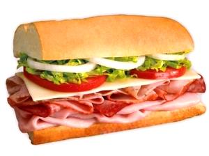 1 sandwich 12" Blimpie Best