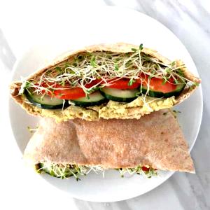 1 sandwich (14 oz) Veggie on Pita Sandwich