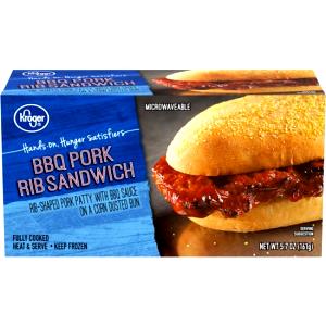 1 sandwich (161 g) BBQ Pork Rib Sandwich