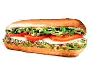 1 sandwich (162 g) 6" Veggie Delite
