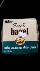 1 sandwich (179 g) Sizzli Bagel Turkey Sausage Egg White & Cheese