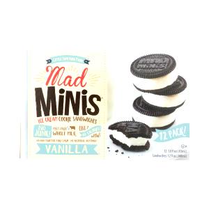 1 sandwich (19 g) Vanilla Minis Ice Cream Cookie Sandwiches