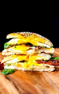 1 sandwich (191 g) Egg on a Bagel Breakfast Sandwich