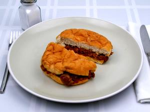 1 sandwich (241 g) BBQ Beef Sandwich (Regular)