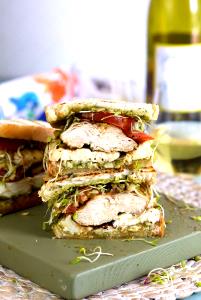 1 sandwich (244 g) Chicken Pesto Sandwich