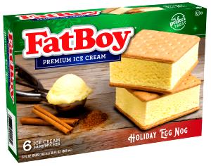 1 sandwich (56 g) Egg Nog Ice Cream Sandwich